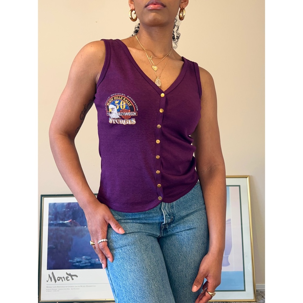 ❌SOLD❌ Vintage 1990 Harley Davidson Sturgis 50th Anniversary Tank Top